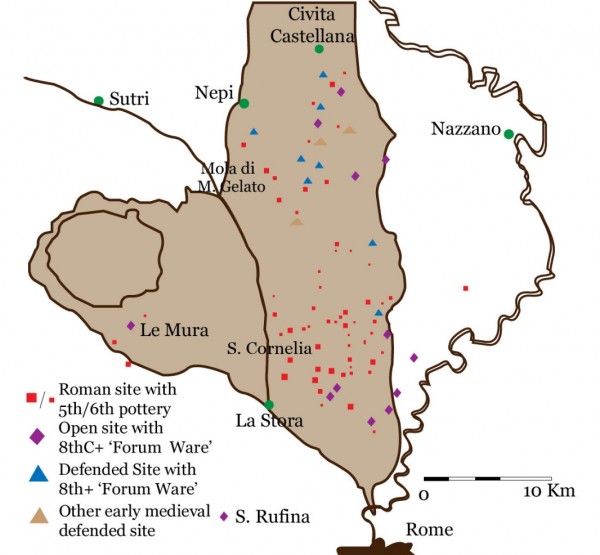 The less populated Italian rural settlement landscape (Edwards 2012, 145)