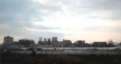 Figure 6 - To bring to an end this half of the Hidden City of York, I took a picture of the construction site at Hungate. In the image, we can see two symbols of York; past and present. On the far left is the Stonebow House, a modern building home to two alternative music venues. A little to the right and further back is the York Minster, a testament of the city's long and beautiful history. In the foreground, archaeological investigation is delving into this past to understand the people who inhabited this city and created these out-of-sight gems. (Credit: Author)