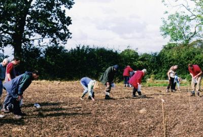 Figure 2. Field-walking 2009. (Photo credit: Author)