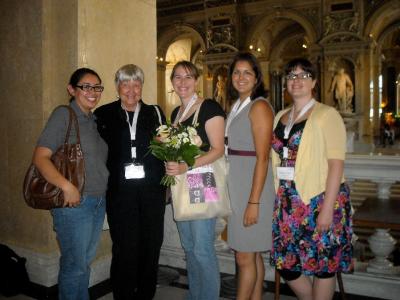 Figure 1. Author with conference participants. (Photo credit: Author)