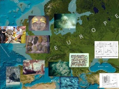 Figure 1 - Map of finds around European coasts (Image Copyright - Geoff Bailey)