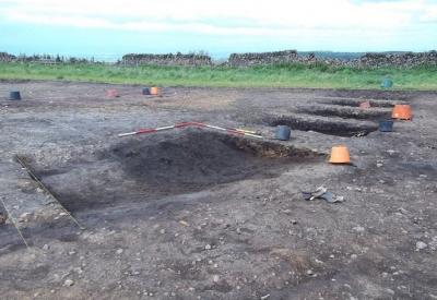 Figure 2 - Ditch surrounding the site being excavated to different levels (Image Copyright - Rawlins-Welburn)