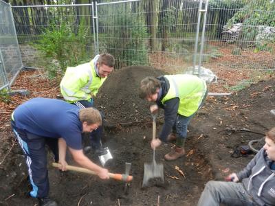 Figure 2 - The team working together on site (Image copyright - Martyn King)