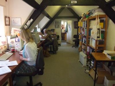 Figure 1 - Jo and Madeleine hard at work on the next issue of Antiquity. (Image Copyright - Mark Simpson)