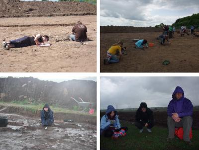 Figure 2 - Weather Forecast. Top Left: Warm and Sunny. Top Right: Overcast and Cold. Bottom Left: Rain. Bottom Right: Hail. (Image Copyright - Mark Simpson (Top Left; Top Right; Bottom Right); Khadija McBain (Bottom Left)