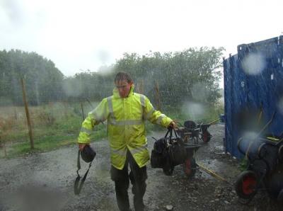 Figure 1 - Ryan 'Intrepid' Wilson, 2011. (Image Copyright - Cath Neal/University of York Archaeology Department)