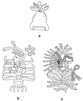 Figure 7: Postclassic representations of maguey, see Notes for further information (Image Copyright: Arnaud F. Lambert)