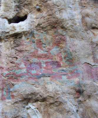 Figure 3: Photograph of Oxtotitlán Mural 1 (Image Copyright: Arnaud F. Lambert)