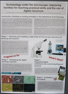 Figure 5: Poster presentation at the York Learning and Teaching Conference 2013 (Photograph of author’s poster reproduced with kind permission of Steve Ashby)