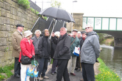 Figure 2: A walk around Leeds guided by the YAS industrial history section (Image Copyright: Yorkshire Archaeological Society)