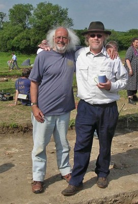 Mick Aston and Tim Taylor, the inventors of Time Team (Reproduced with kind permission of Guy de la Bedoyère)