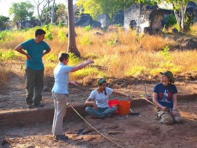 Figure 2. Excavation in the daub trenches (image copyright: Henriette Rødland).