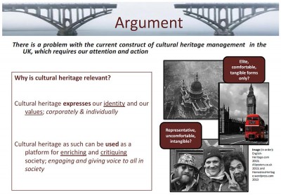 Figure 2. Argument and relevance (Wajdner 2013b, slide 4).