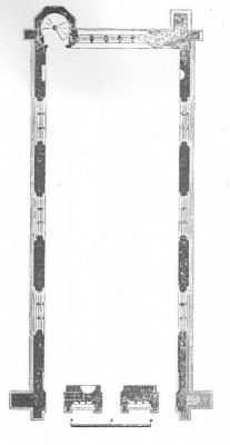 Figure 3. (above) Plan of the Chapel (Walker 1967, 235).