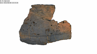 Fig.2 Pot composed of 3 large fragments, with decoration (Author’s own copy).