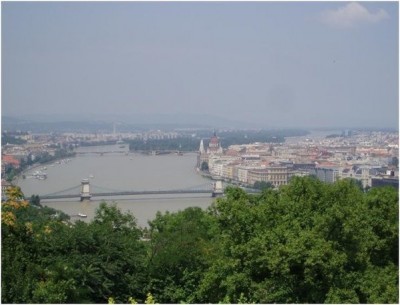 A stunning panoramic view across the city from Gellert Hill (credit: author)
